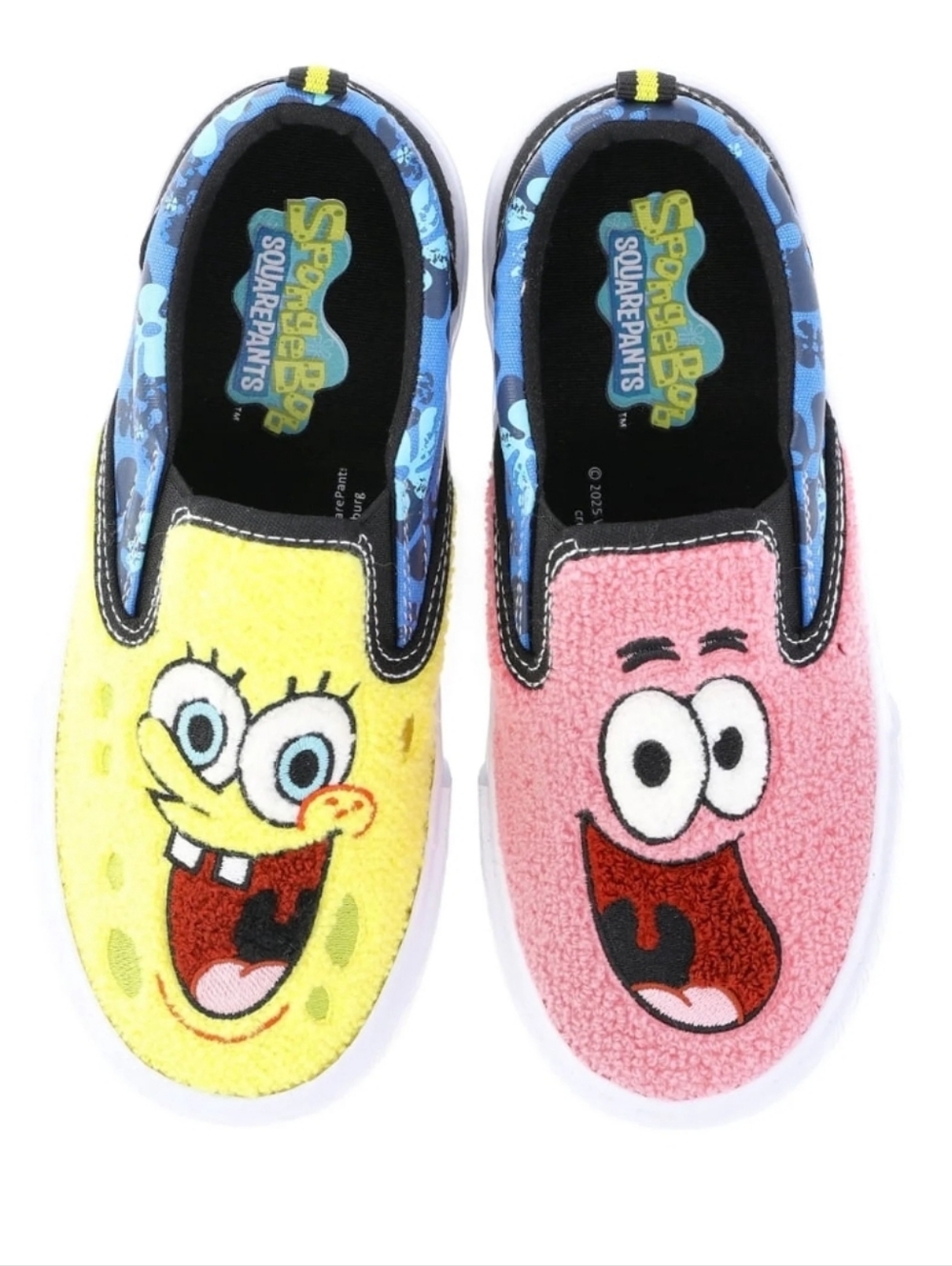 SpongeBob SquarePants Kids' Slip-On Character Shoes - Yellow & Pink Size 3
